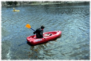 this is me kayaking
