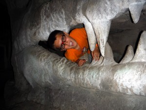 Me in the cave at the City Museum 