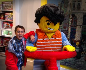 Me at the Lego Store in Copenhagen